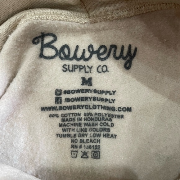 Bowery Supply co peace cactus graphic fleece lined hoodie sweatshirt medium - Picture 8 of 8